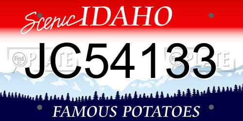 JC54133 Idaho License Plate