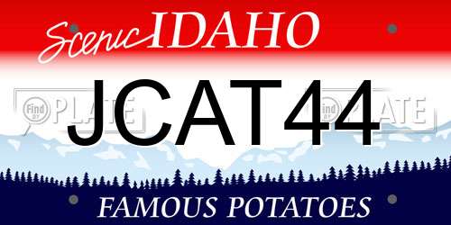 JCAT44 Idaho License Plate