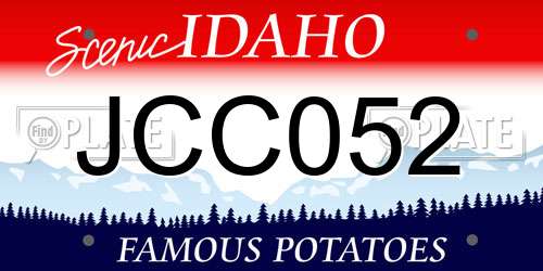 JCC052 Idaho License Plate