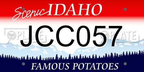 JCC057 Idaho License Plate