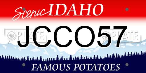 JCCO57 Idaho License Plate