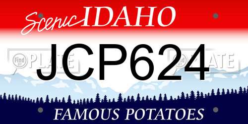 JCP624 Idaho License Plate