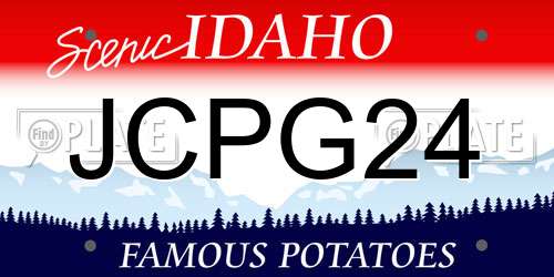 JCPG24 Idaho License Plate