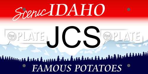 JCS Idaho License Plate
