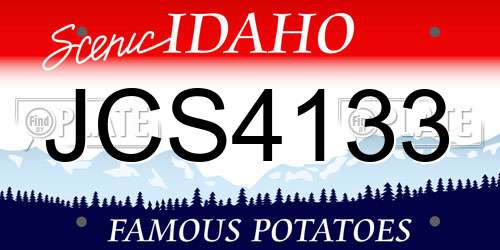 JCS4133 Idaho License Plate