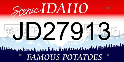 JD27913 Idaho License Plate