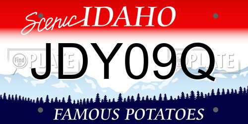 JDY09Q Idaho License Plate