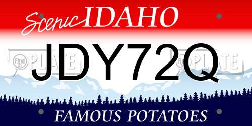 JDY72Q Idaho License Plate
