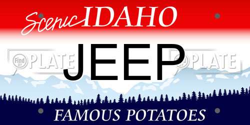 JEEP Idaho License Plate