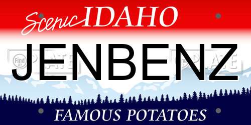 JENBENZ Idaho License Plate