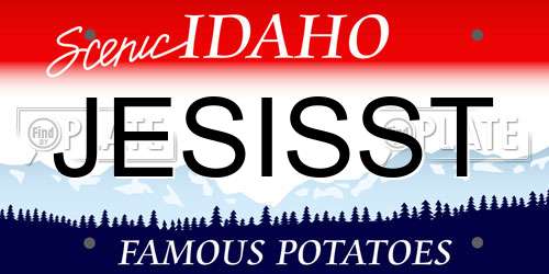 JESISST Idaho License Plate