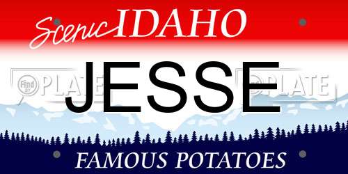 JESSE Idaho License Plate
