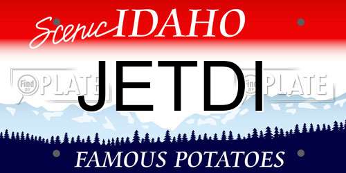 JETDI Idaho License Plate