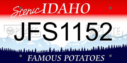 JFS1152 Idaho License Plate