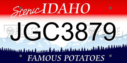 JGC3879 Idaho License Plate