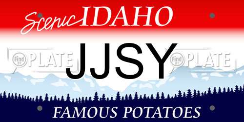 JJSY Idaho License Plate