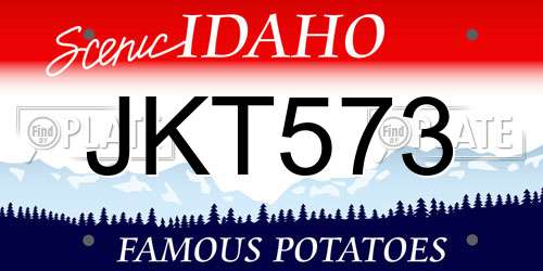 JKT573 Idaho License Plate