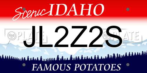 JL2Z2S Idaho License Plate