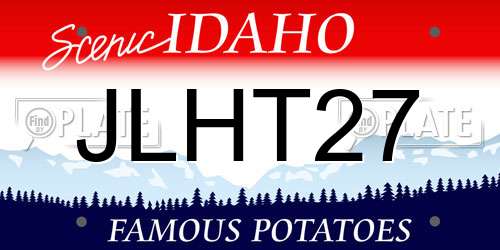 JLHT27 Idaho License Plate