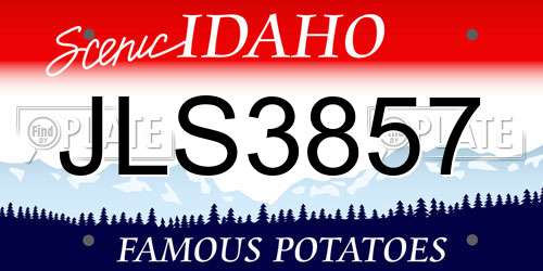 JLS3857 Idaho License Plate