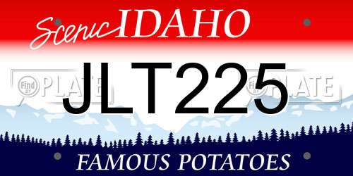JLT225 Idaho License Plate