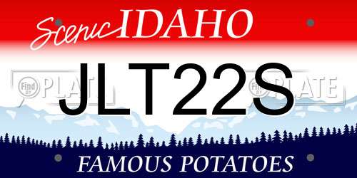 JLT22S Idaho License Plate