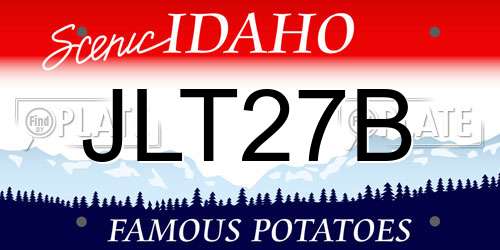 JLT27B Idaho License Plate