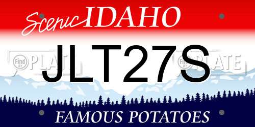 JLT27S Idaho License Plate