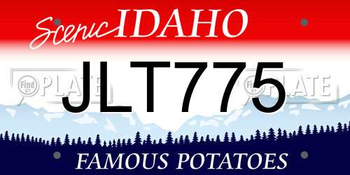 JLT775 Idaho License Plate