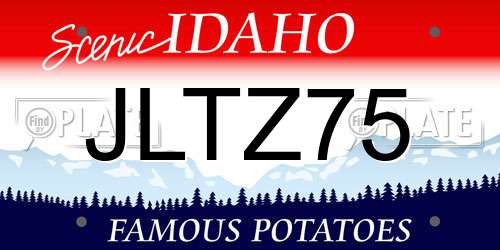 JLTZ75 Idaho License Plate