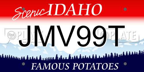 JMV99T Idaho License Plate