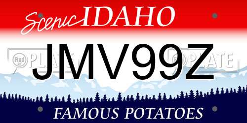 JMV99Z Idaho License Plate