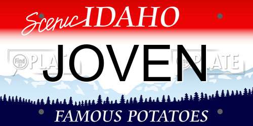 JOVEN Idaho License Plate