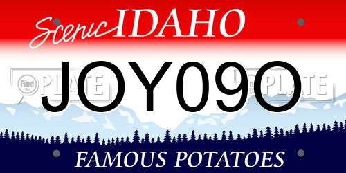 JOY09O Idaho License Plate