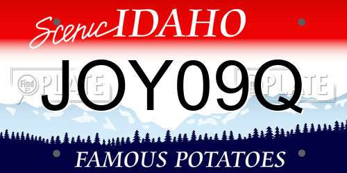JOY09Q Idaho License Plate