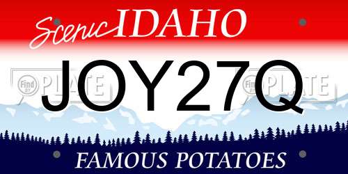 JOY27Q Idaho License Plate