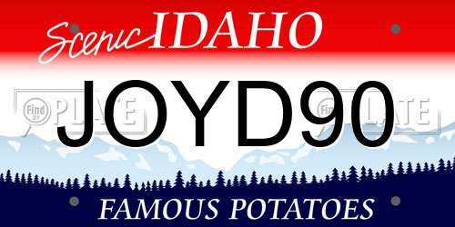 JOYD90 Idaho License Plate