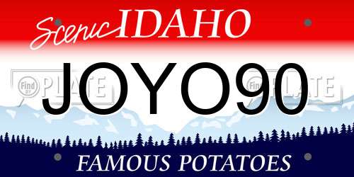 JOYO90 Idaho License Plate