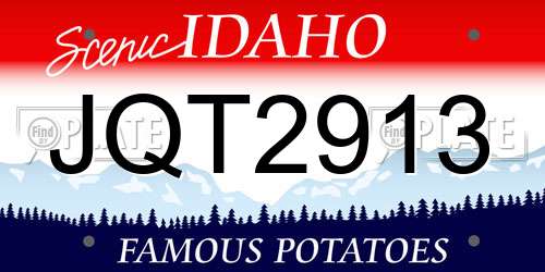JQT2913 Idaho License Plate