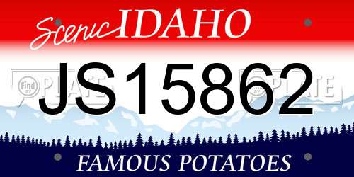 JS15862 Idaho License Plate