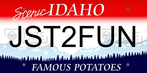 JST2FUN Idaho License Plate