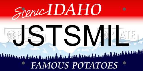 JSTSMIL Idaho License Plate
