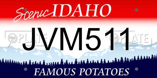 JVM511 Idaho License Plate