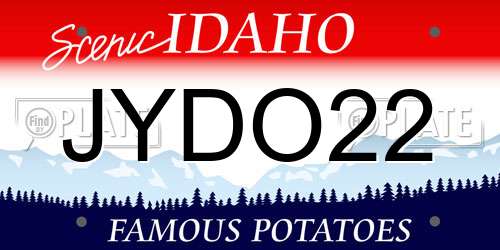JYDO22 Idaho License Plate