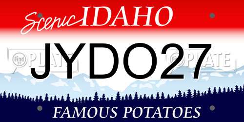 JYDO27 Idaho License Plate