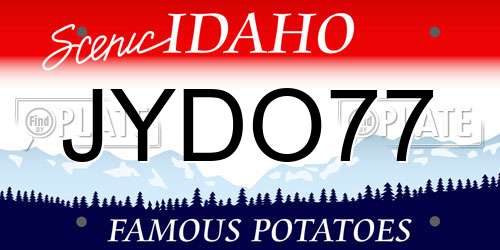 JYDO77 Idaho License Plate