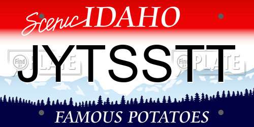 JYTSSTT Idaho License Plate