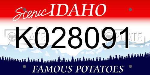 K028091 Idaho License Plate