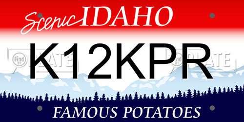K12KPR Idaho License Plate