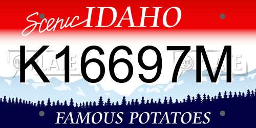 K16697M Idaho License Plate
